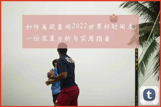 如何高效查询2022世界杯时间表:一份深度分析与实用指南